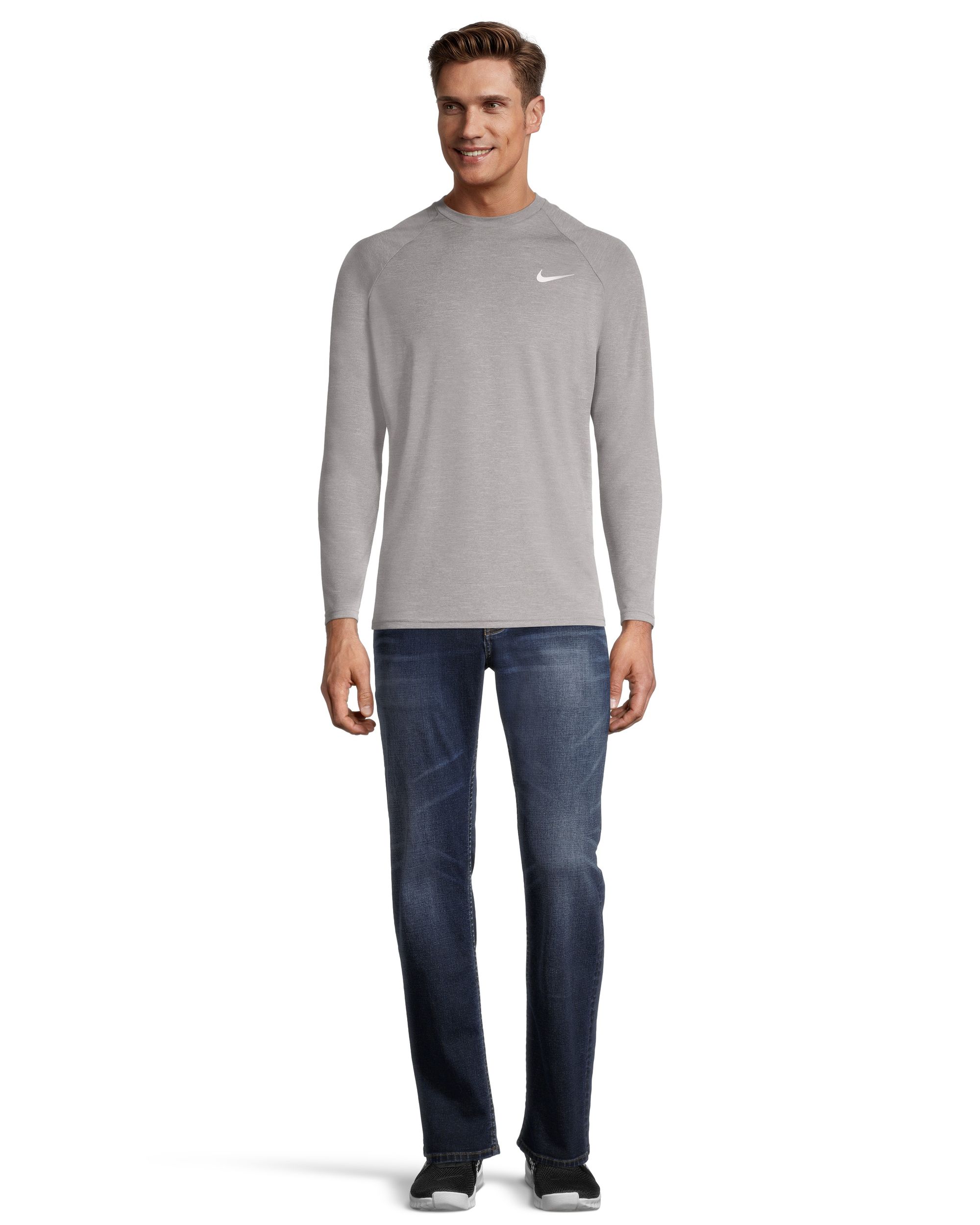 Nike Men's Heather Hydroguard Long Sleeve T Shirt