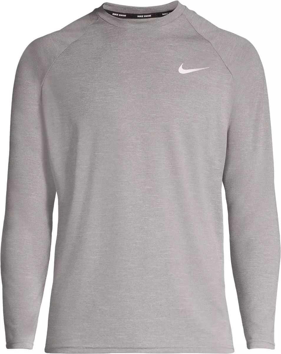 nike men's heather long sleeve hydroguard