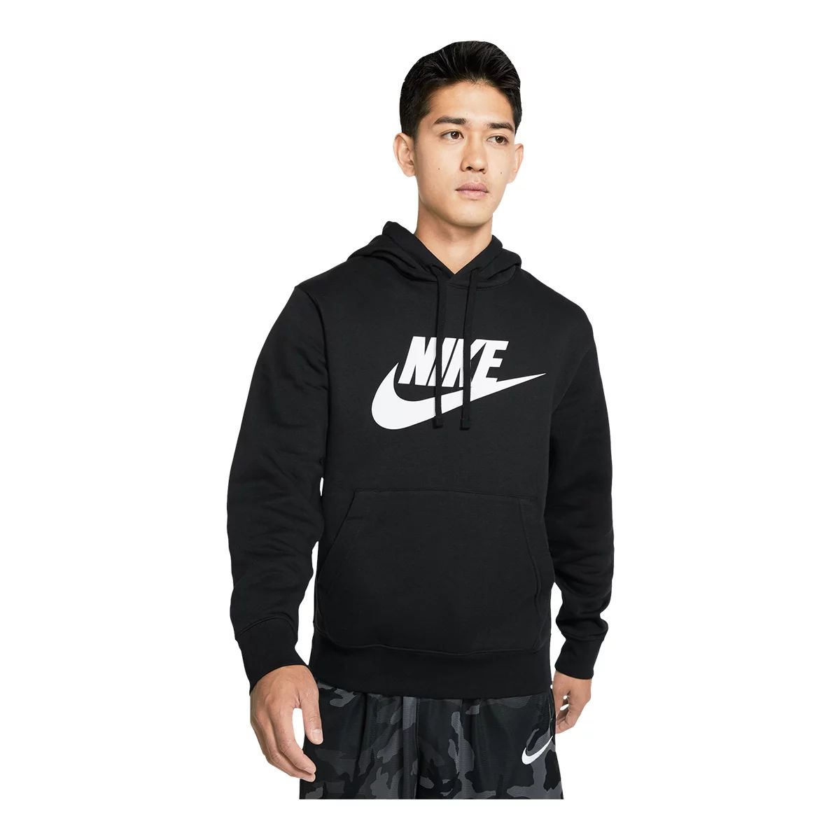 Nike Sportswear Men's Graphic Club Hoodie  Pullover Fleece Drawstring