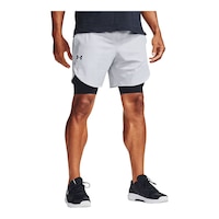 Under Armour Men's Stretch Woven 7" Shorts, Regular Fit, Gym, Elastic, Water Repellent Front_Angled_Right
