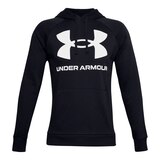 Under Armour Men's Rival Big Logo Pullover Fleece Hoodie Front_Flat