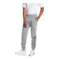 Champion Men's Graphic Powerblend Sweatpants Front_Angled_Left