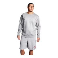 Champion Men's Powerblend Graphic Sweatshirt Front_Flat