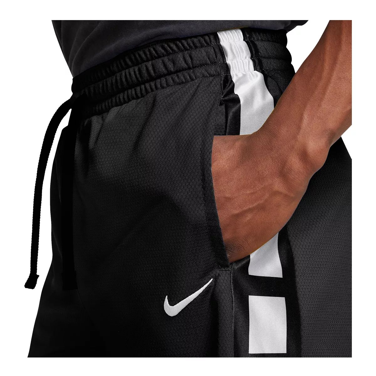 Nike Men's Dry Elite Stripe Basketball Shorts, Loose Fit Dri-FIT
