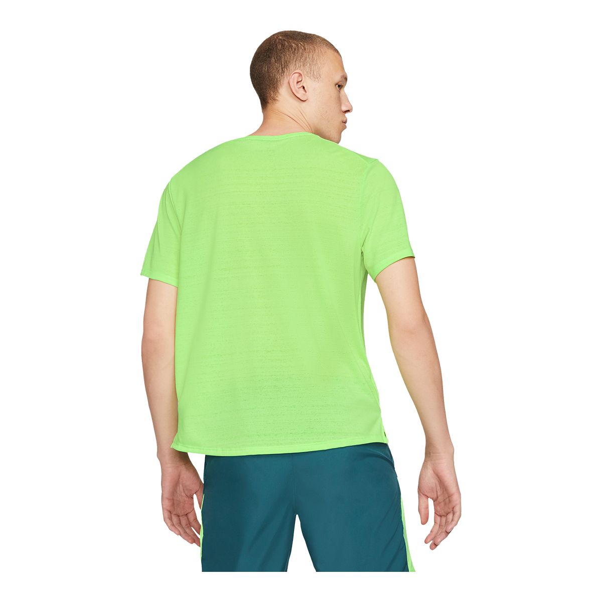 Nike Miler & Dri Fit Set - Tee & Shorts - Ghost Green / Black