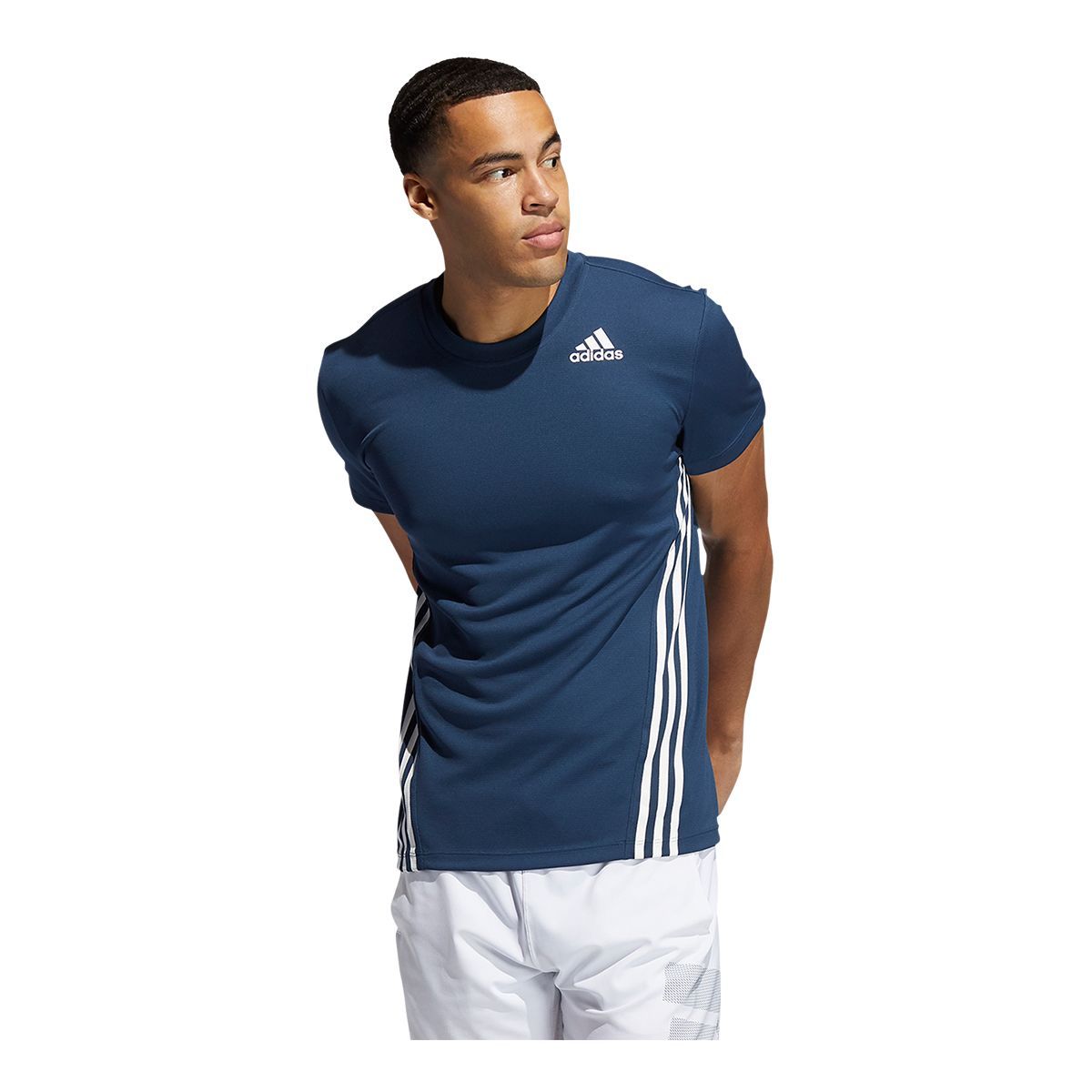 adidas Men's Aeroready 3-Stripe T Shirt