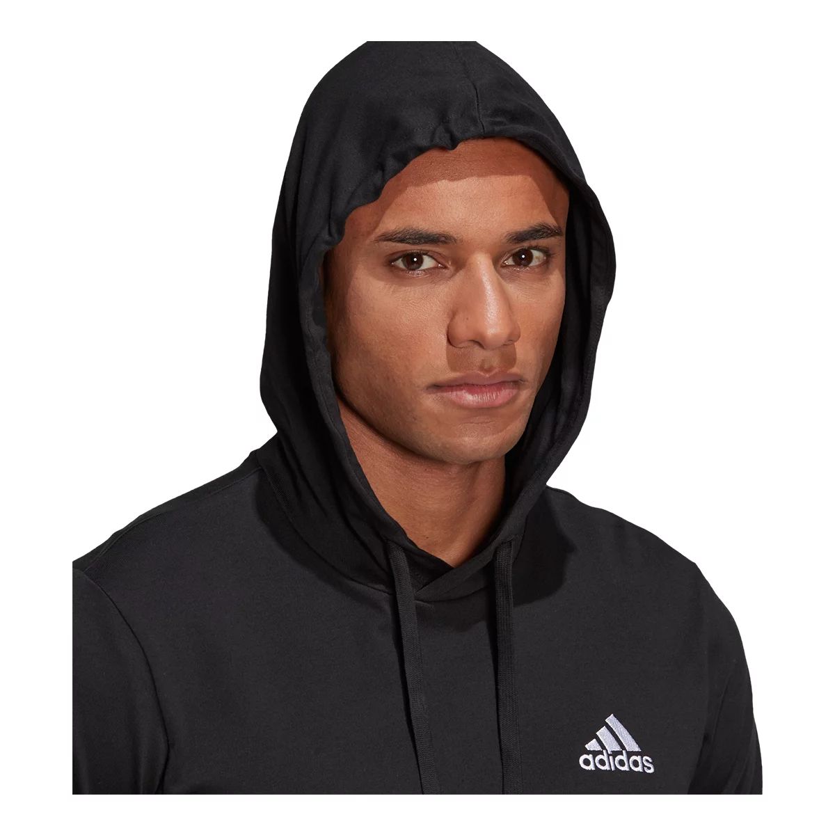 adidas Men's Badge of Sport Left Chest Hoodie, Pullover, Drawstring