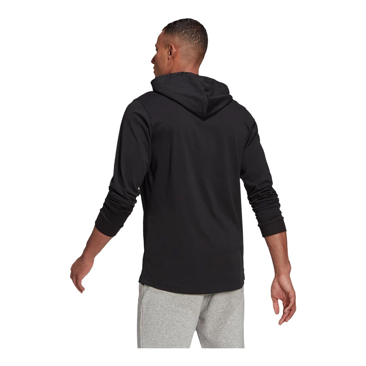 adidas Men's Badge of Sport Left Chest Hoodie, Pullover, Drawstring