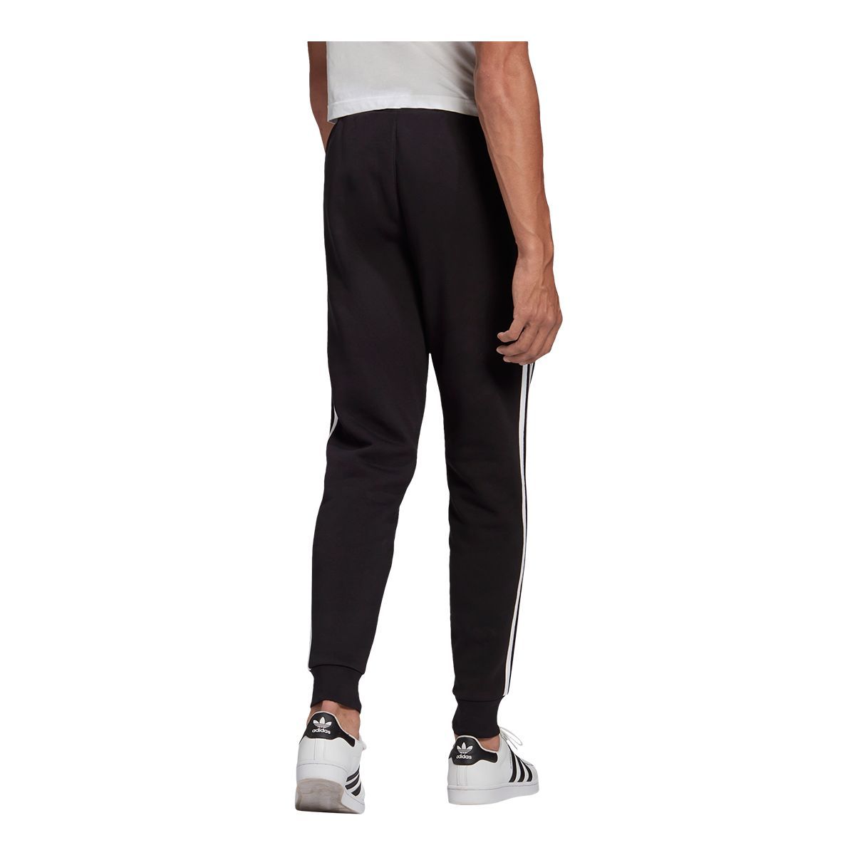 adidas Men's 3-Stripes Woven Sweatpants, Fleece, Workout, Cuffed, Lightweight