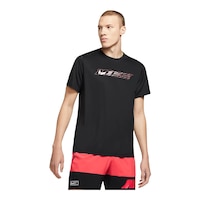 Nike Men's Hyper Dri-FIT Sportclash T Shirt Front_Angled_Right