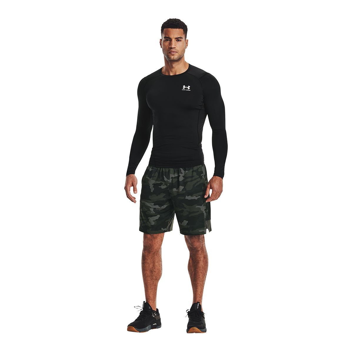 Under Armour Men's UA HeatGear® Armour Long Sleeve Compression Shirt SM  Black