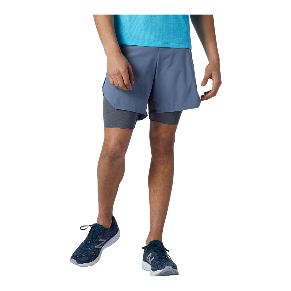 New Balance Men's PMV Portable 2-in-1 7-in Shorts