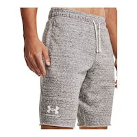Under Armour Men's Rival Terry Shorts Front_Angled_Right