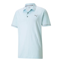 PUMA Golf Men's CLOUDSPUN Monarch Short Sleeve Polo T Shirt, Moisture Wicking Front_Angled_Left
