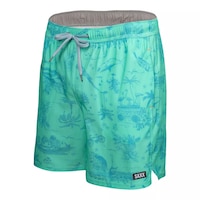 SAXX Men's Oh Buoy 7 Inch Volley Shorts Front_Angled_Left
