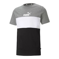 PUMA Men's Essential T Shirt Front_Angled_Left
