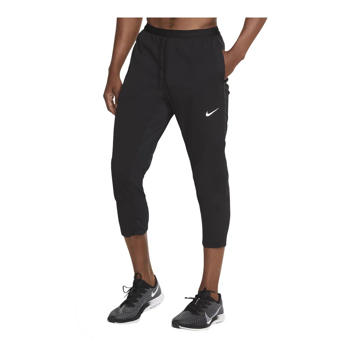Nike - Phenom Elite - Running tights - Black / Reflective Silver | M
