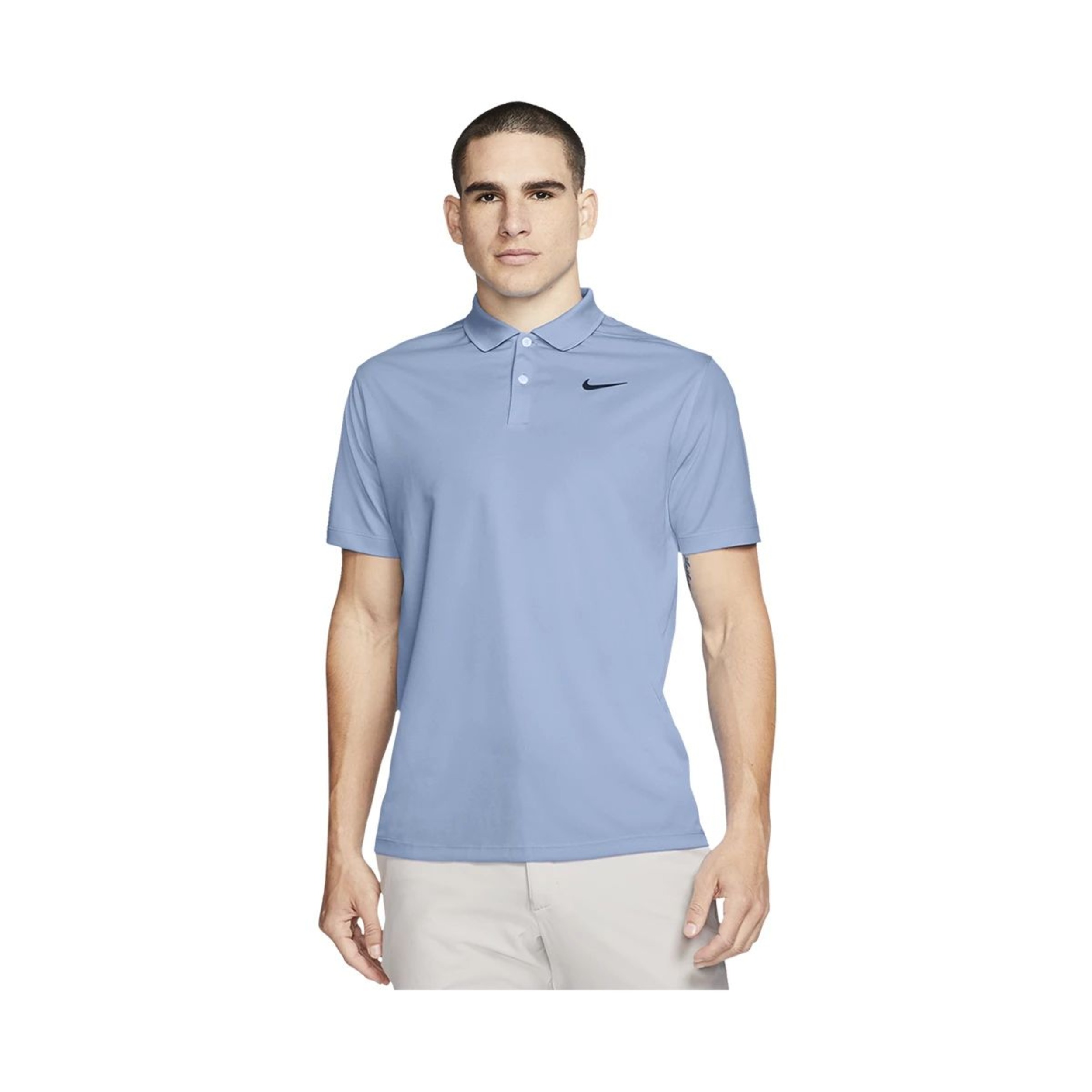Nike Golf Men's Dri-Fit Victory Solid Short Sleeve Button Down Polo T Shirt