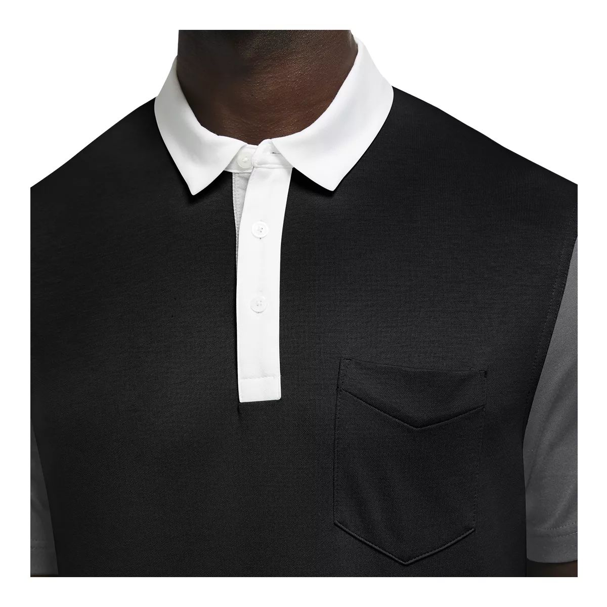 Nike Golf Men's Dri-Fit Players Colorblock Short Sleeve Polo T Shirt, Relaxed Fit