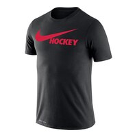 Nike Men's Hockey Legend Swoosh T Shirt Front_Angled_Left