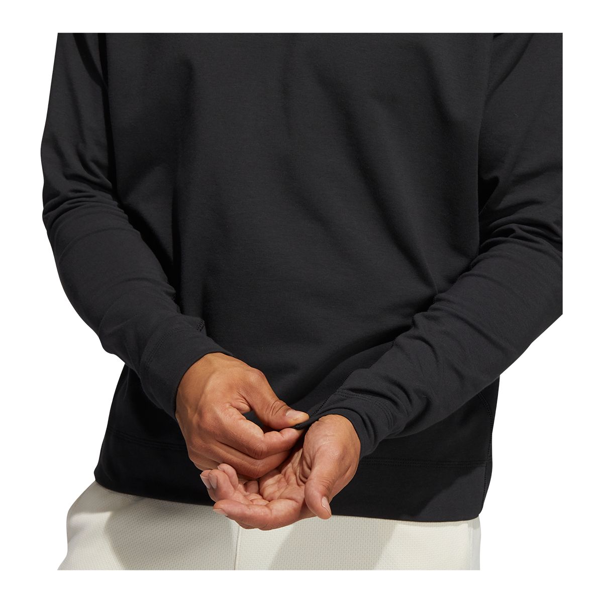 adidas Men's French Terry Yoga Pullover Hoodie, Moisture-Absorbing