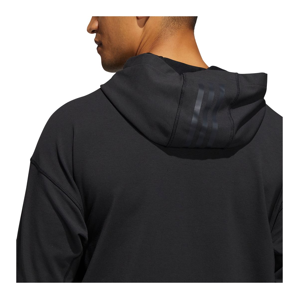 adidas Men's French Terry Yoga Pullover Hoodie, Moisture-Absorbing