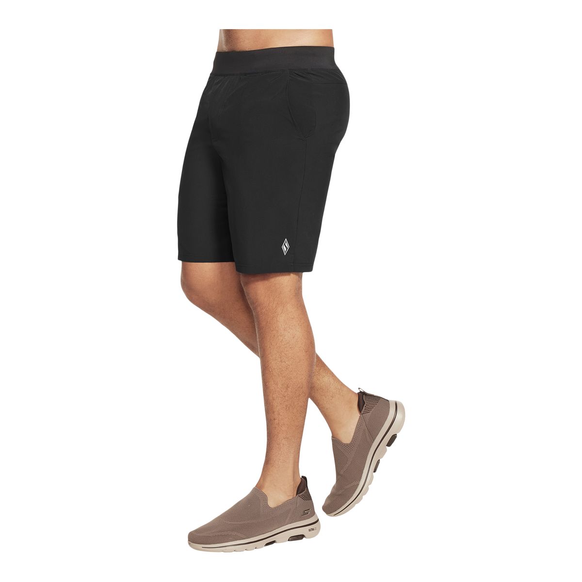 Sketchers Men's GOwalk Movement 9" Shorts, Regular Fit, Gym, Elastic, Lightweight