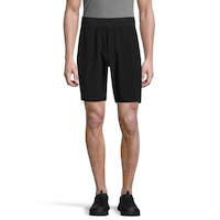 Sketchers Men's GOwalk Movement 9" Shorts, Regular Fit, Gym, Elastic, Lightweight Front_Flat