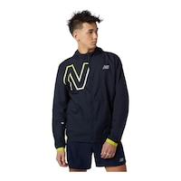 New Balance Men's Impact Run Jacket Front_Flat