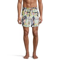 Quiksilver Men's Mystic Session Swim Volley Shorts, 17", 4-Way Stretch Front_Flat