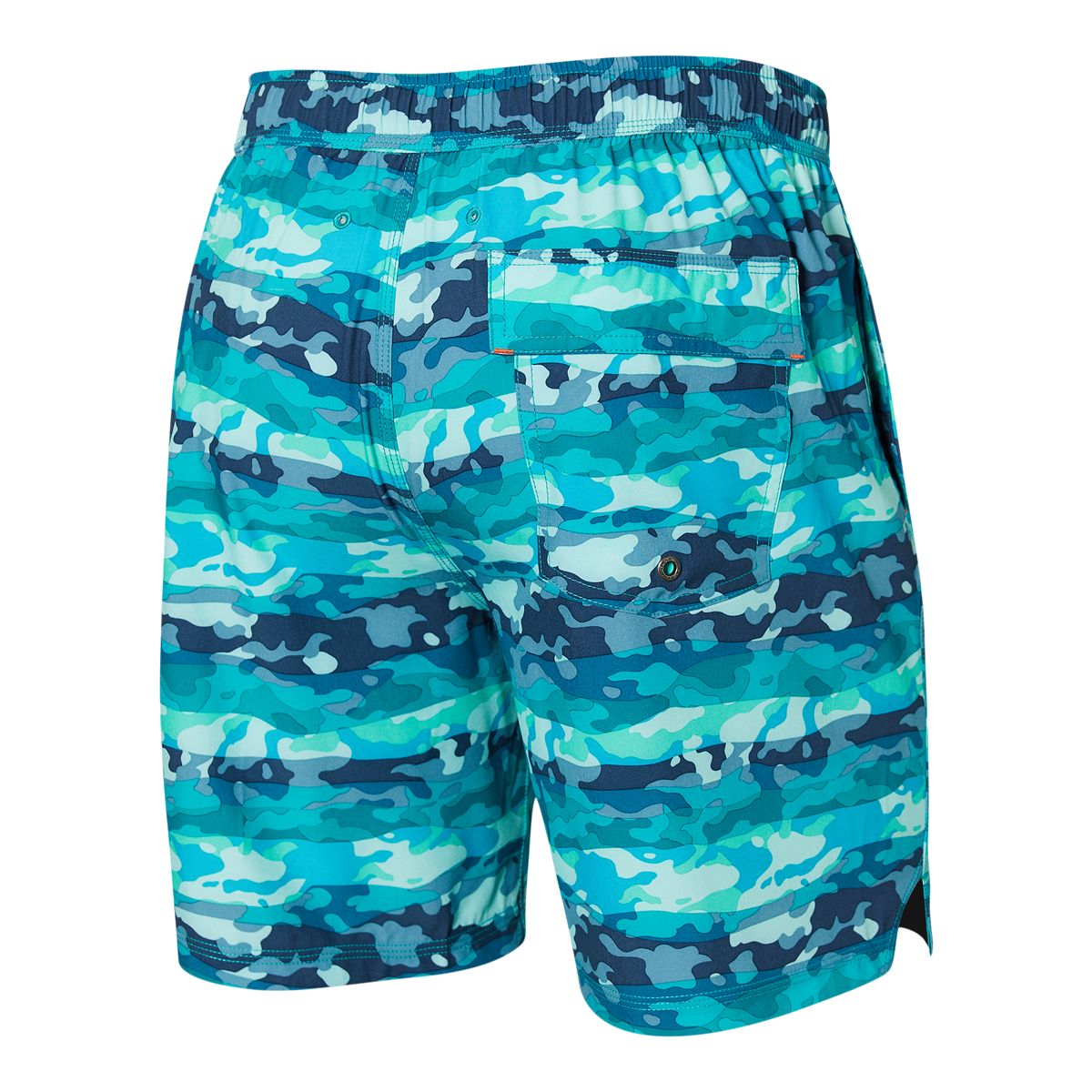 Saxx Men's Oh Buoy 2 in 1 Swim Volley Shorts, 7", Moisture-Wicking, With Mesh Liner