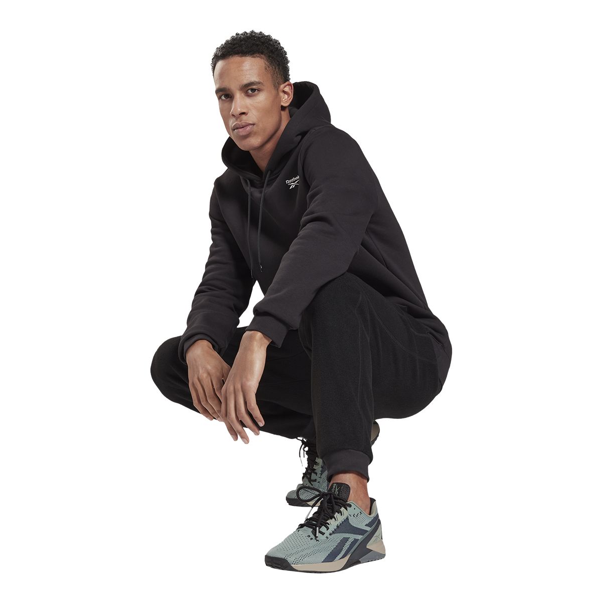 Reebok Men's LBR Hoodie, Pullover, Fleece, Drawstring