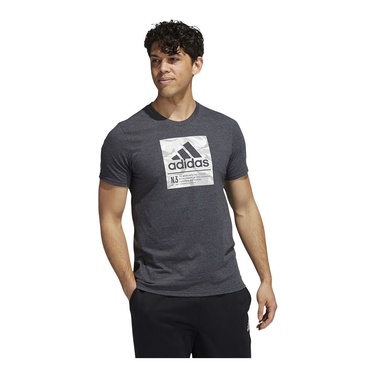 adidas Men's Camo Box T Shirt