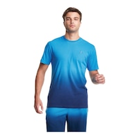 Champion Men's Powerblend Ombre T Shirt Front_Flat