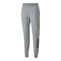 PUMA Men's Power Logo Sweatpants, Cotton, Workout, Gym, Athletic, Cuffed Front_Angled_Left
