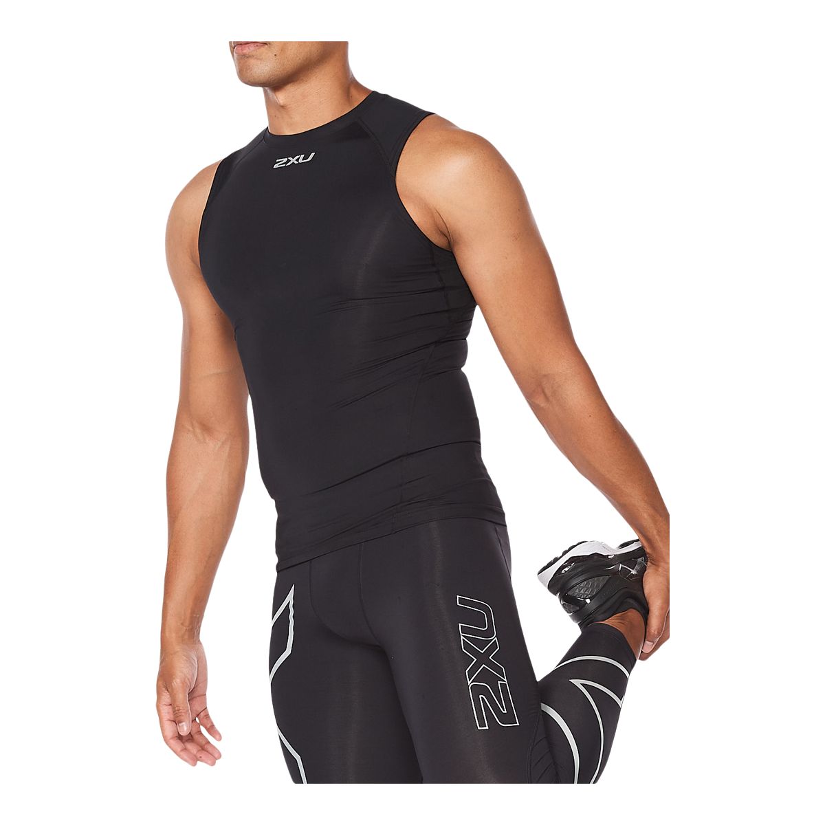 2XU Men's Core Compression Tank Top, Sleeveless