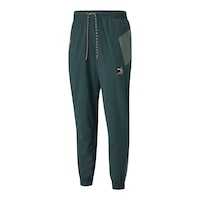 PUMA Men's INTL Winterized Sweatpants, Cuffed, Joggers Front_Three_Fourths_Angled_Left