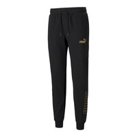 PUMA Men's Power Winter Sweatpants, Cotton, Workout, Gym, Athletic, Cuffed, Joggers Front_Three_Fourths_Angled_Left