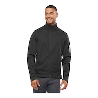 Salomon Men's Graphic Shell Jacket Front_Flat