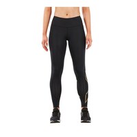 2XU Women's MCS Cross Training Mid Rise Compression Tights Front_Flat