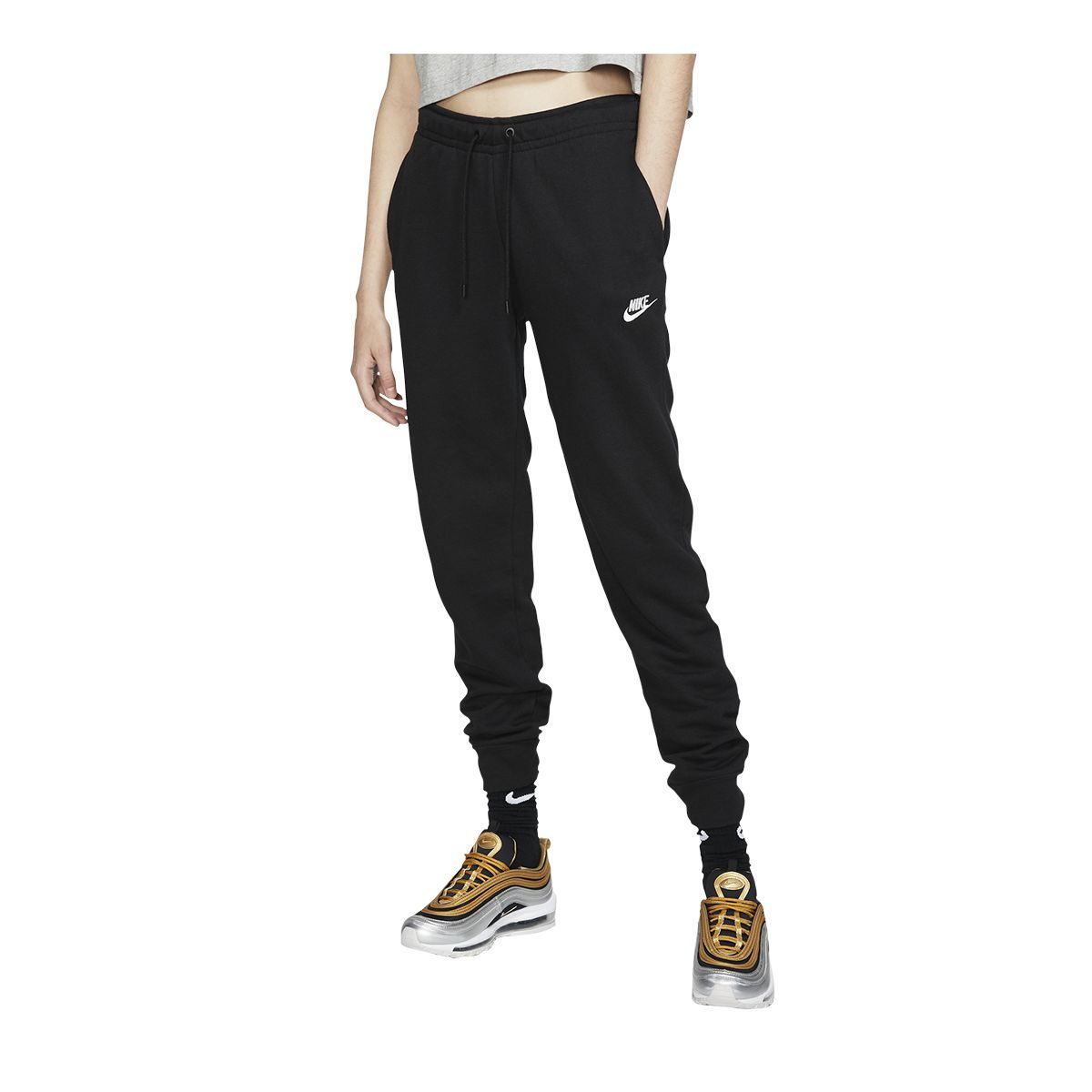 Nike Womens Fleece Jogger Sweatpants (Navy, X-Small) : Clothing, Shoes &  Jewelry 