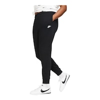 Nike Women's Sportswear Essential Plus Size Joggers, Sweatpants, Casual Front_Angled_Left