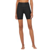 Alo Women's High Waisted Biker Shorts - Black Front_Flat