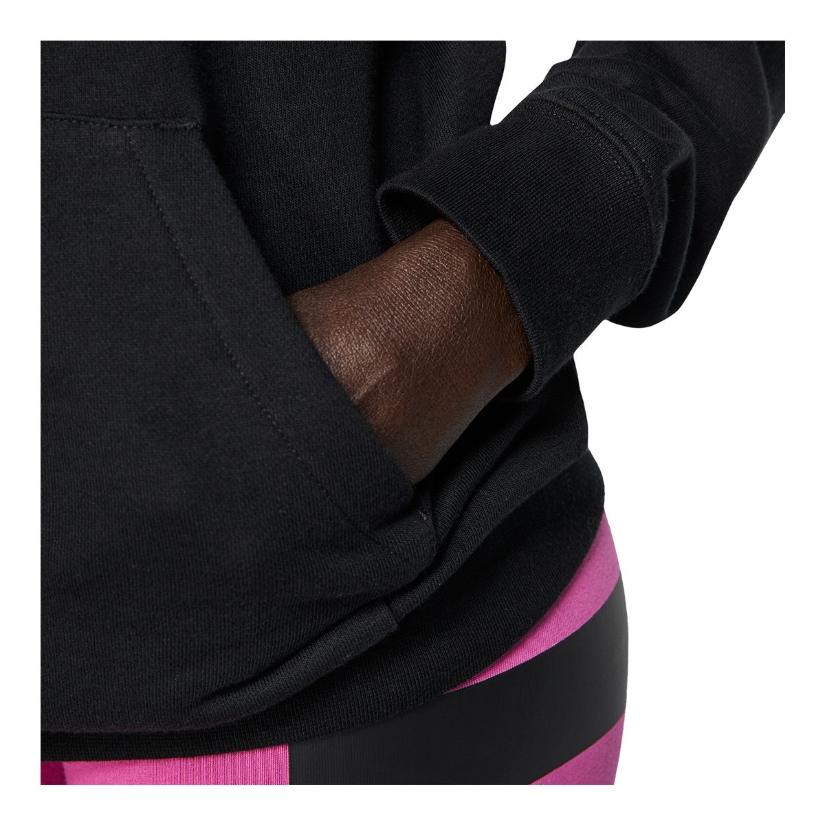 Nike Women's Sportswear Essentials Pullover Sweatshirt Hoodie, Fleece, Kangaroo Pocket