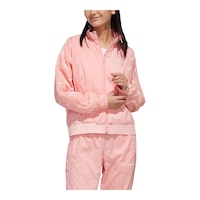 adidas Women's Sportswear Favorites Woven All Over Print Jacket Front_Angled_Right