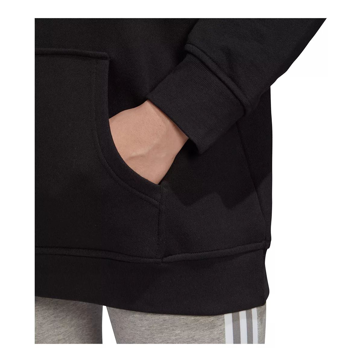 adidas Women's Originals Trefoil Pullover Hoodie, 100% Cotton, Kangaroo Pocket