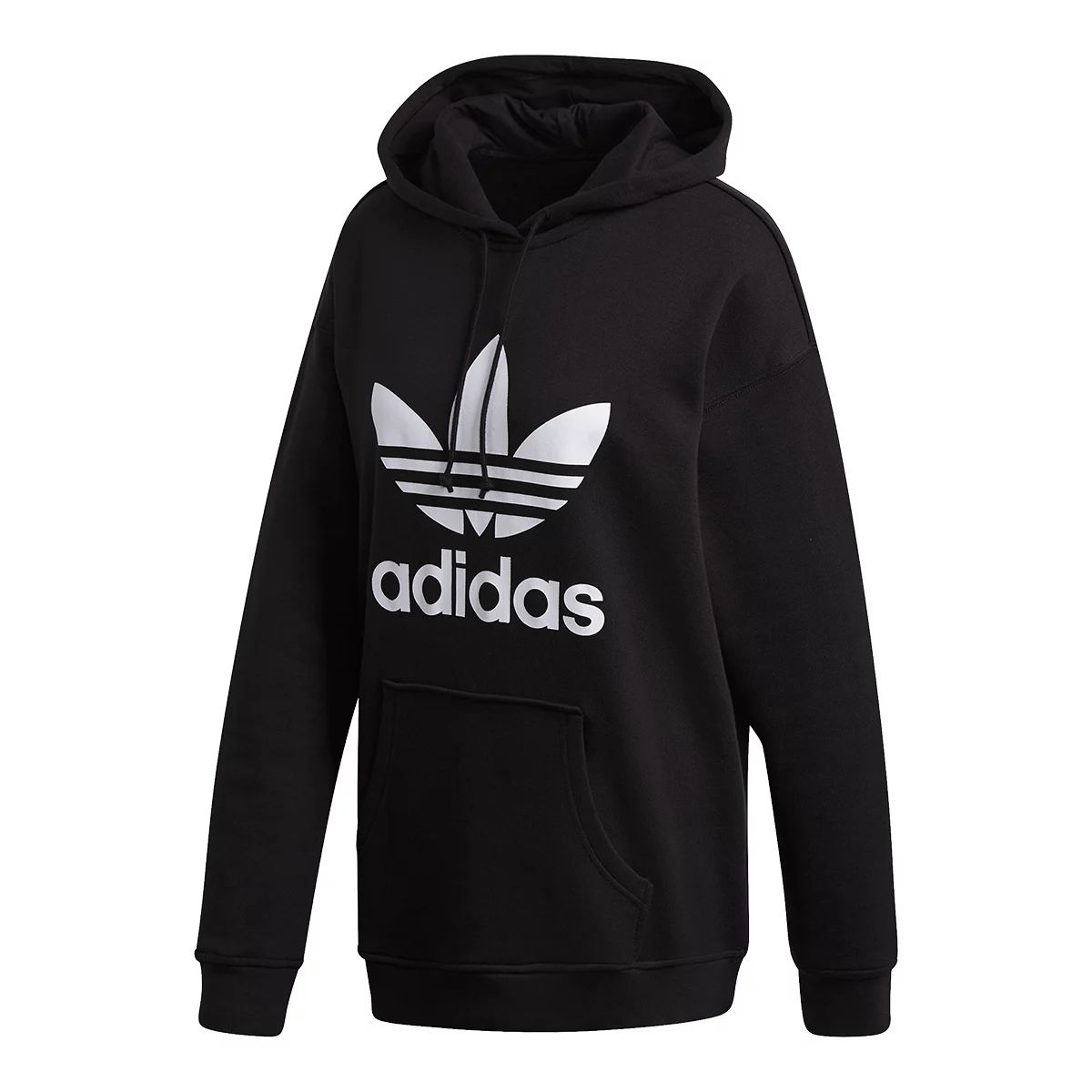 adidas Women's Originals Trefoil Pullover Hoodie, 100% Cotton, Kangaroo Pocket