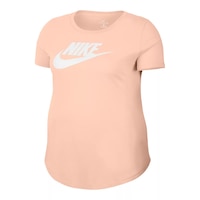 Nike Sportswear Women's Plus Size Essential Futura T Shirt Front_Angled_Left
