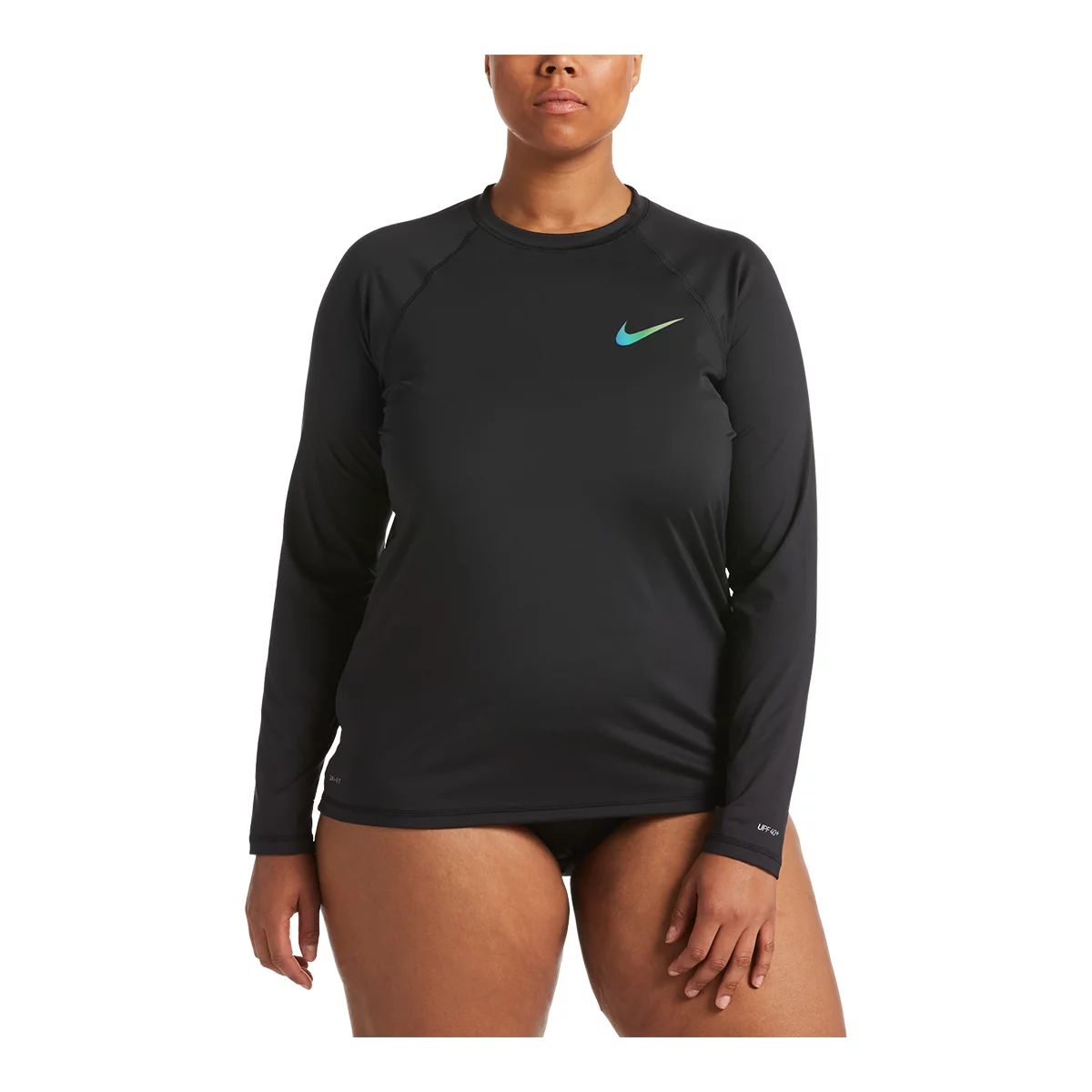 nike women's hydro uv long sleeve rashguard