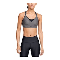 Under Armour Women's Infinity Training Sports Bra, High Impact, Padded Front_Flat